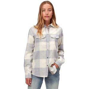 Fjallraven Gray and White Wool Canada Shirt